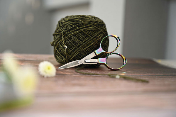 Ножницы складные в мешочке "Mindful", длина 10см, нержавеющая сталь, KnitPro